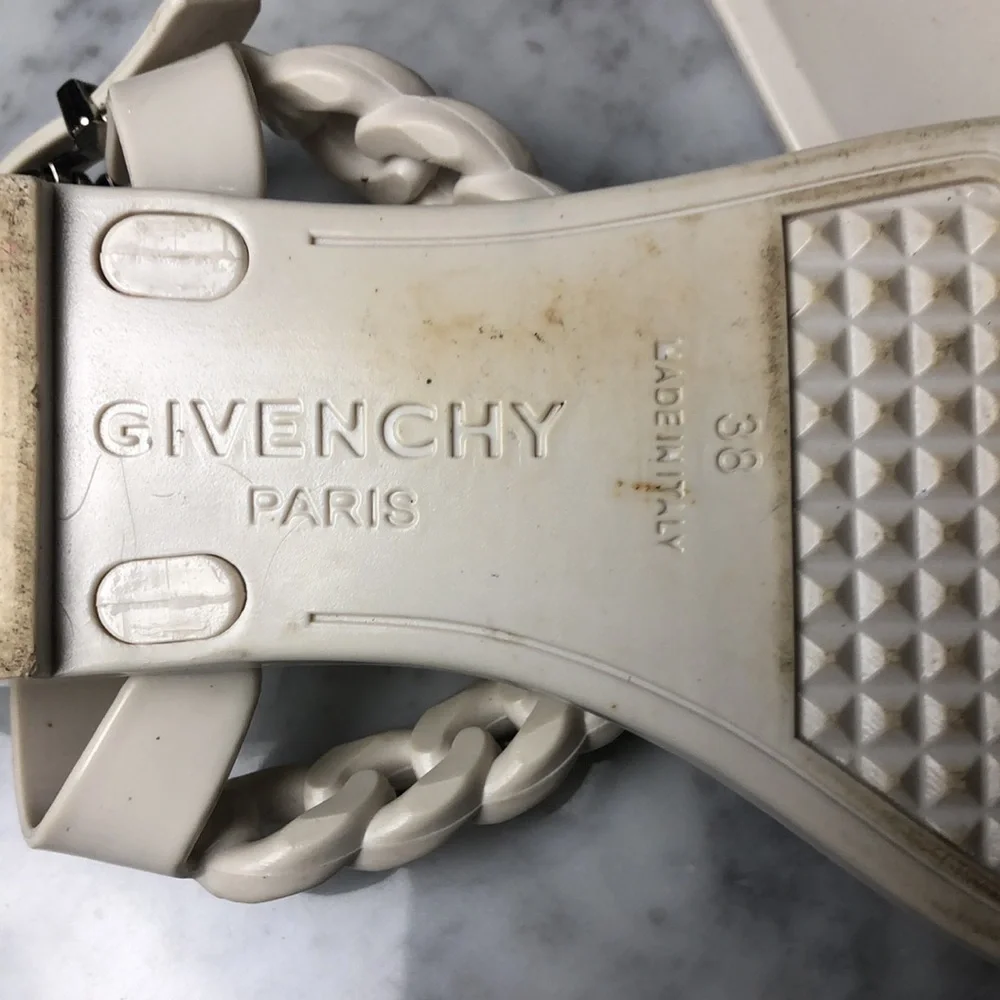 Givenchy jelly White Braided Strap Sandals Size 38 - Picture 3 of 11